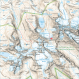 Carte de randonnée du Jotunheimen en Norvège  - Echelle 1:50 000